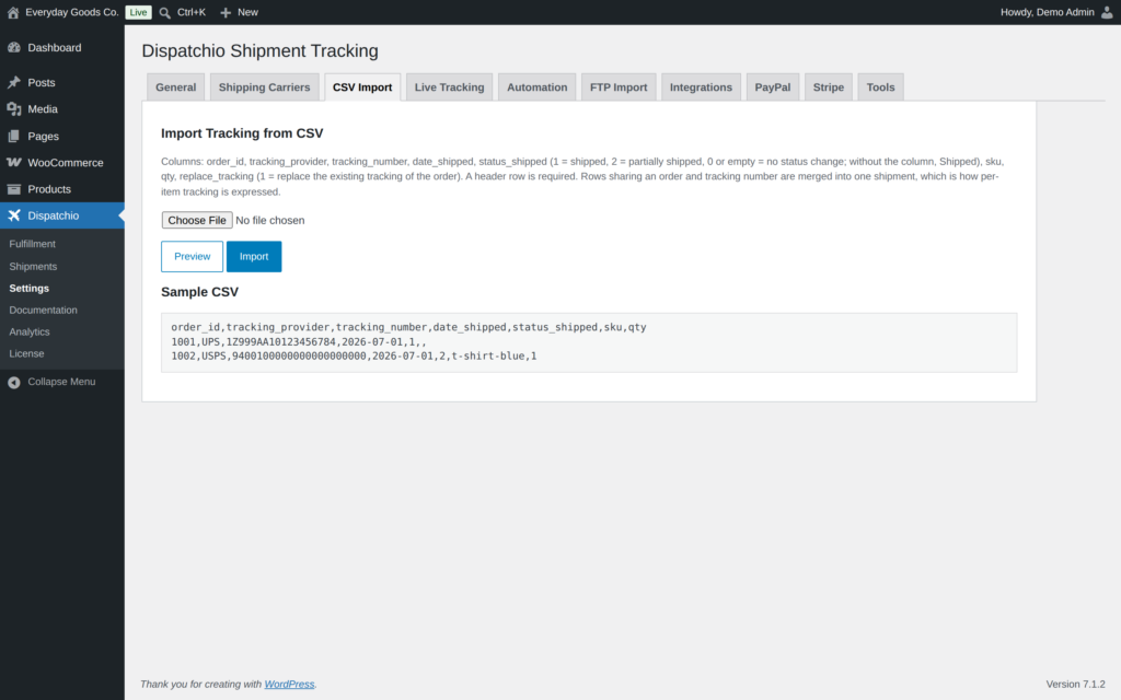 Dispatchio - Advanced Shipment Tracking for WooCommerce screenshot 10