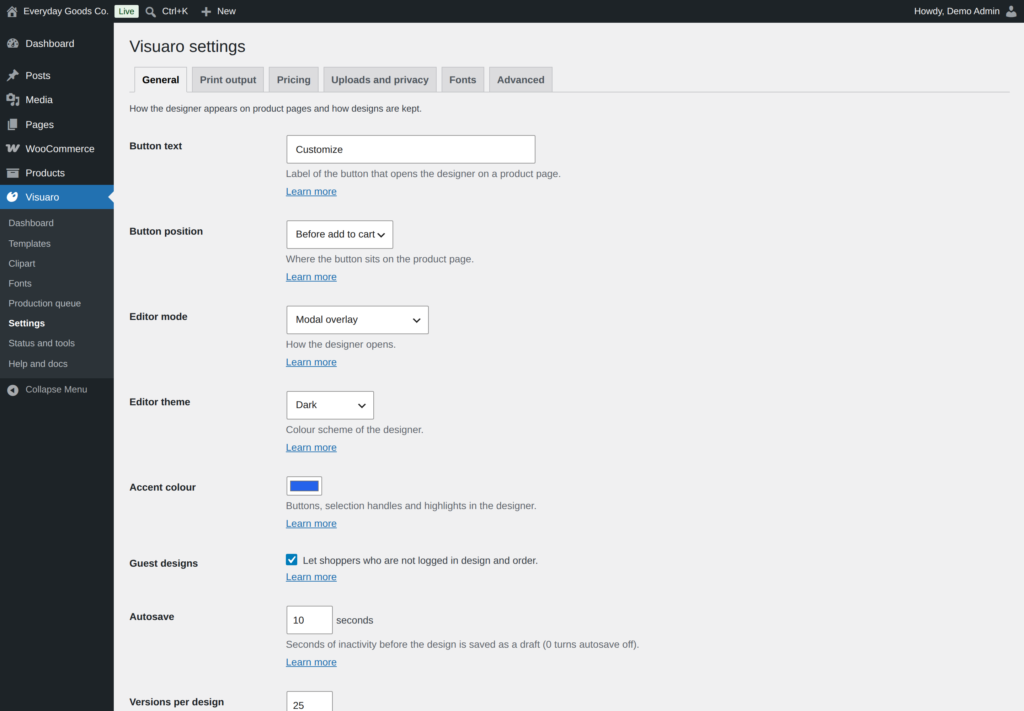 Visuaro - Product Designer for WooCommerce Free screenshot 9